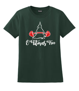 O Fitmas Tree Hanes® - Ladies Nano-T® Cotton T-Shirt