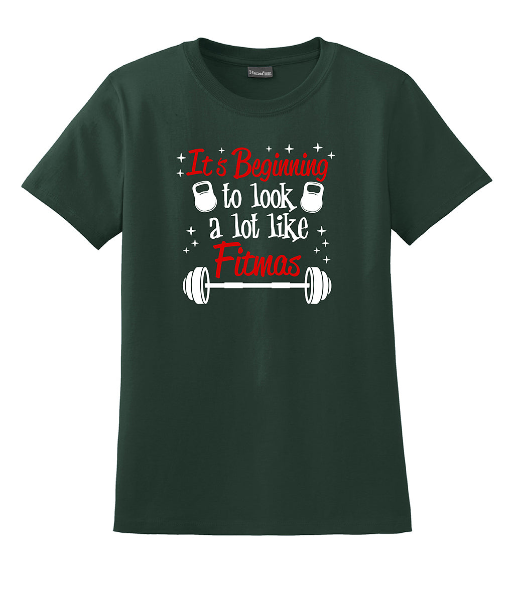 It's Beginning to look a lot like Fitmas Hanes® - Ladies Nano-T® Cotton T-Shirt