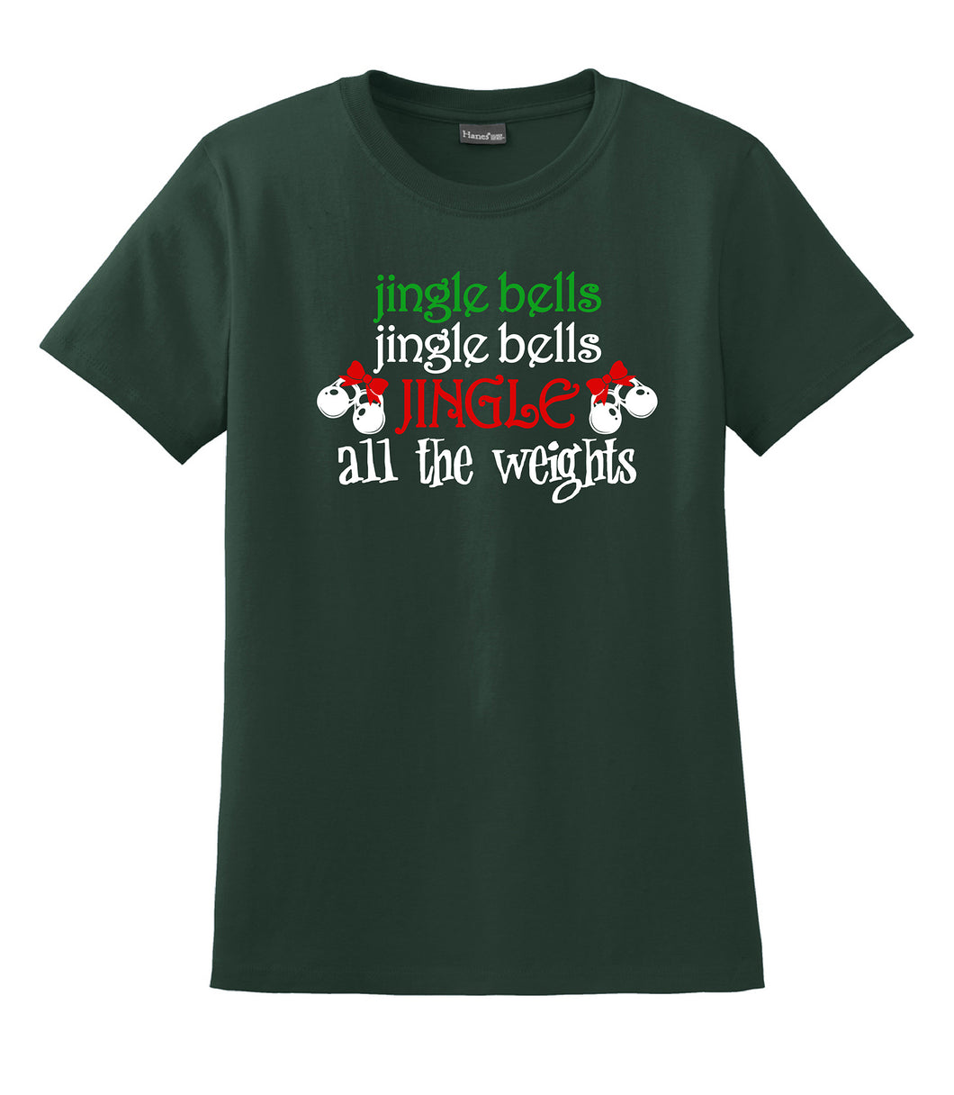 Jingle all the Weights Hanes® - Ladies Nano-T® Cotton T-Shirt